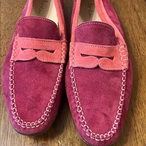 Boden Colorblock Suede Leather Loafers